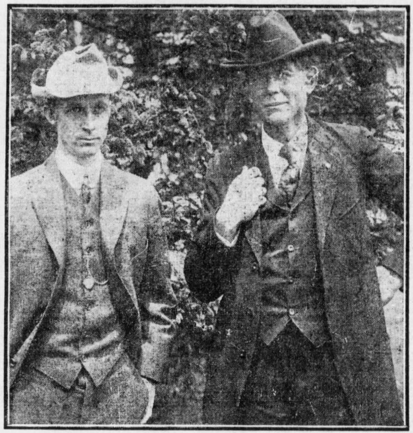 C. W. McLain on the left and John W. Kleinhenz on the right, buyer and producer