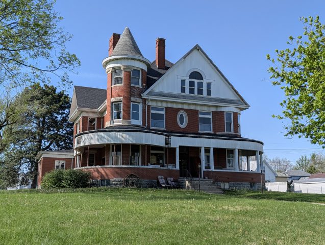 The Castle house at 518 West Jackson Street in St Marys, Ohio on April 17, 2026. This house was owned and occupied by my great-grandfather John W. Kleinhenz and family from 1926-1944.