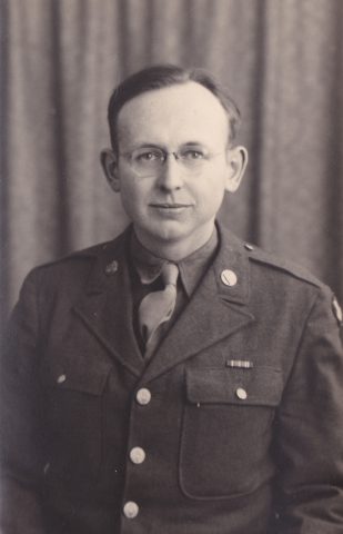 Arnold Kleinhenz ~ Civil Engineer ~ Served in World War II ~ February 9, 1944 ~ Anrold was unable to attend his father's funeral in Ohio due to his overseas wartime service. Source: Kathy Creenden