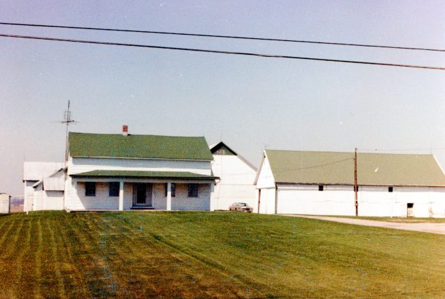 The former Kleinhenz Farm in St Rose, Ohio. 1979. Now owned by Bob and Deb Homan. This farm is directly across the street from the St. Rose Church.